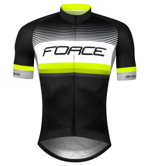 Force Drive high-end jersey, Grå/neon/svart, S
