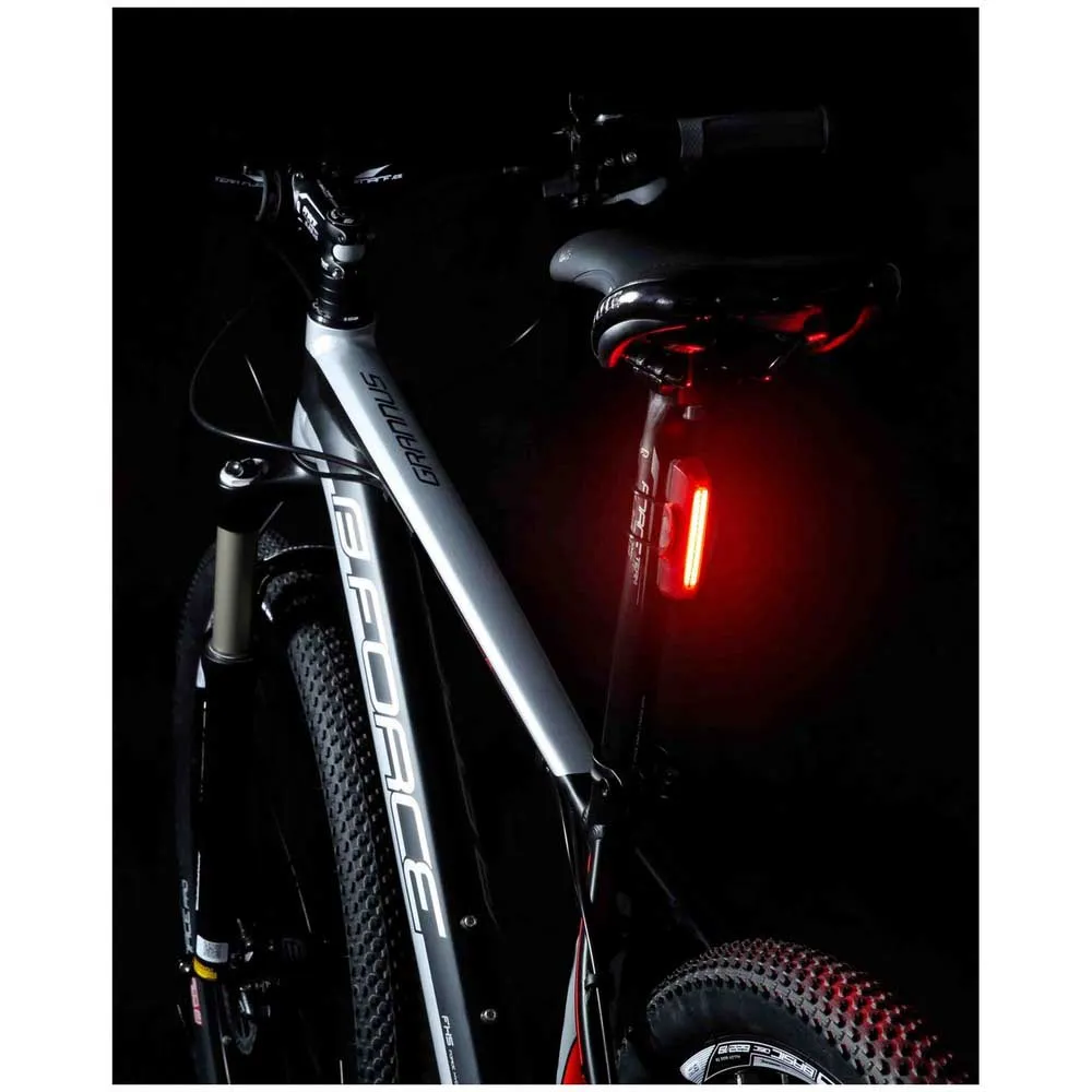 Force Glare Usb Cykellampset, Black / red, 400/160 Lumens Force Glare Usb Cykellampset, Black / red, 400/160 Lumens