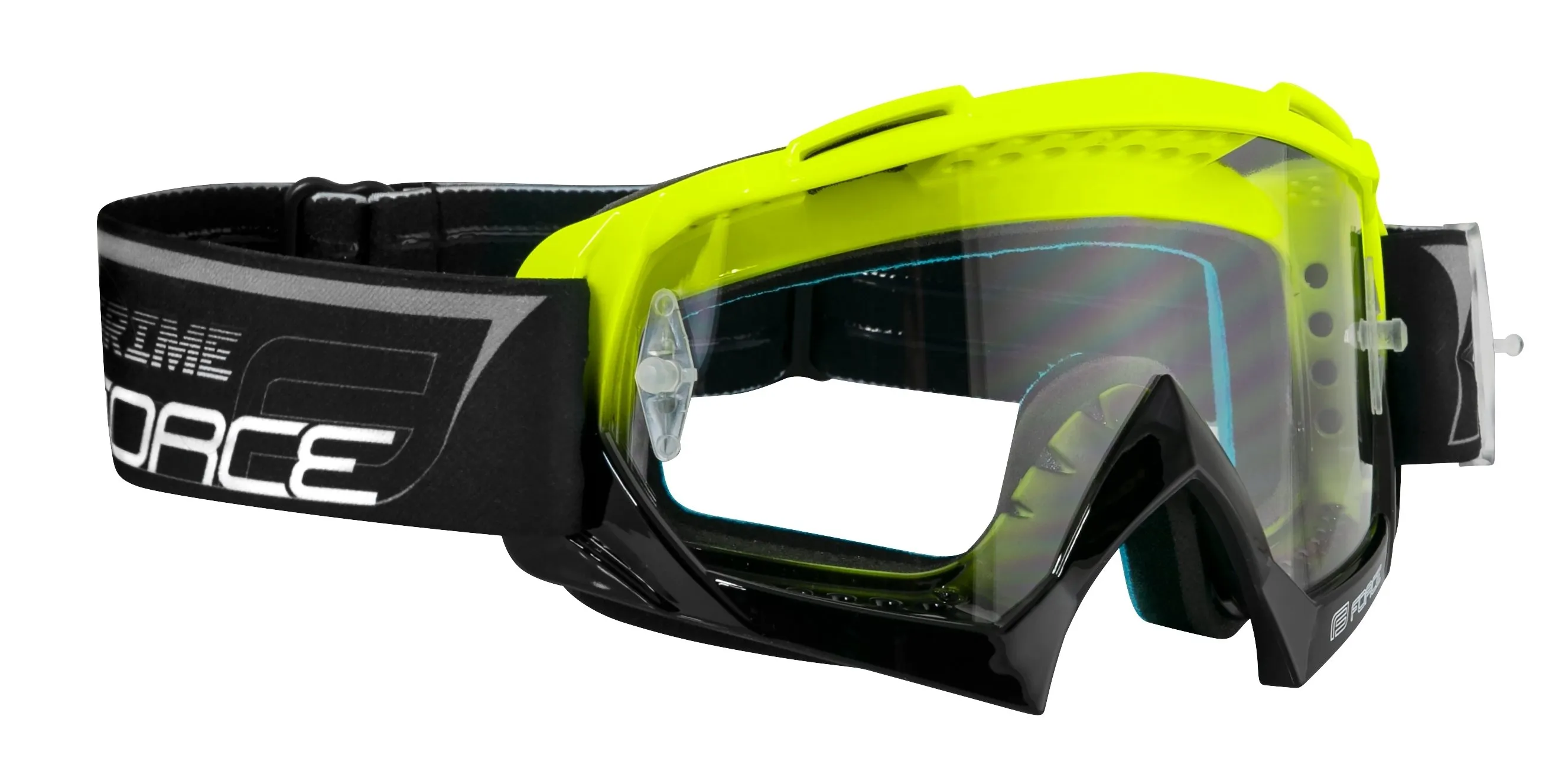 Force Grime Downhill Glasögon Klar Lins Svart/Neon, Gul/Neon/Svart Force Grime Downhill Glasögon Klar Lins Svart/Neon, Gul/Neon/Svart