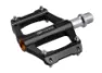 Force Grit Flats pedaler Alu stängda lager, Svart