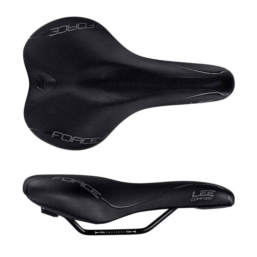 Force Lee Confort Sport Cykelsadel, Black, 170mm