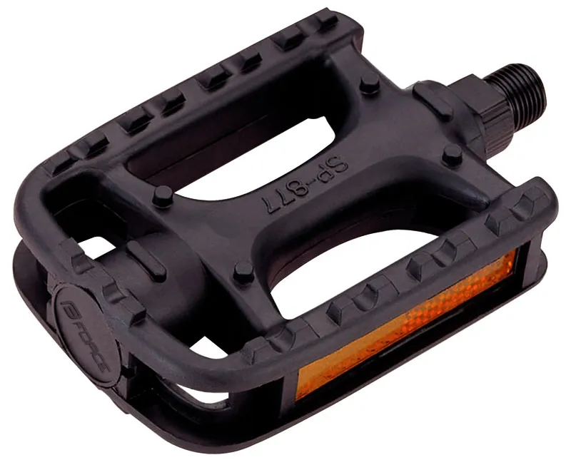 Force pedaler i plast med lager, Svart Force pedaler i plast med lager, Svart