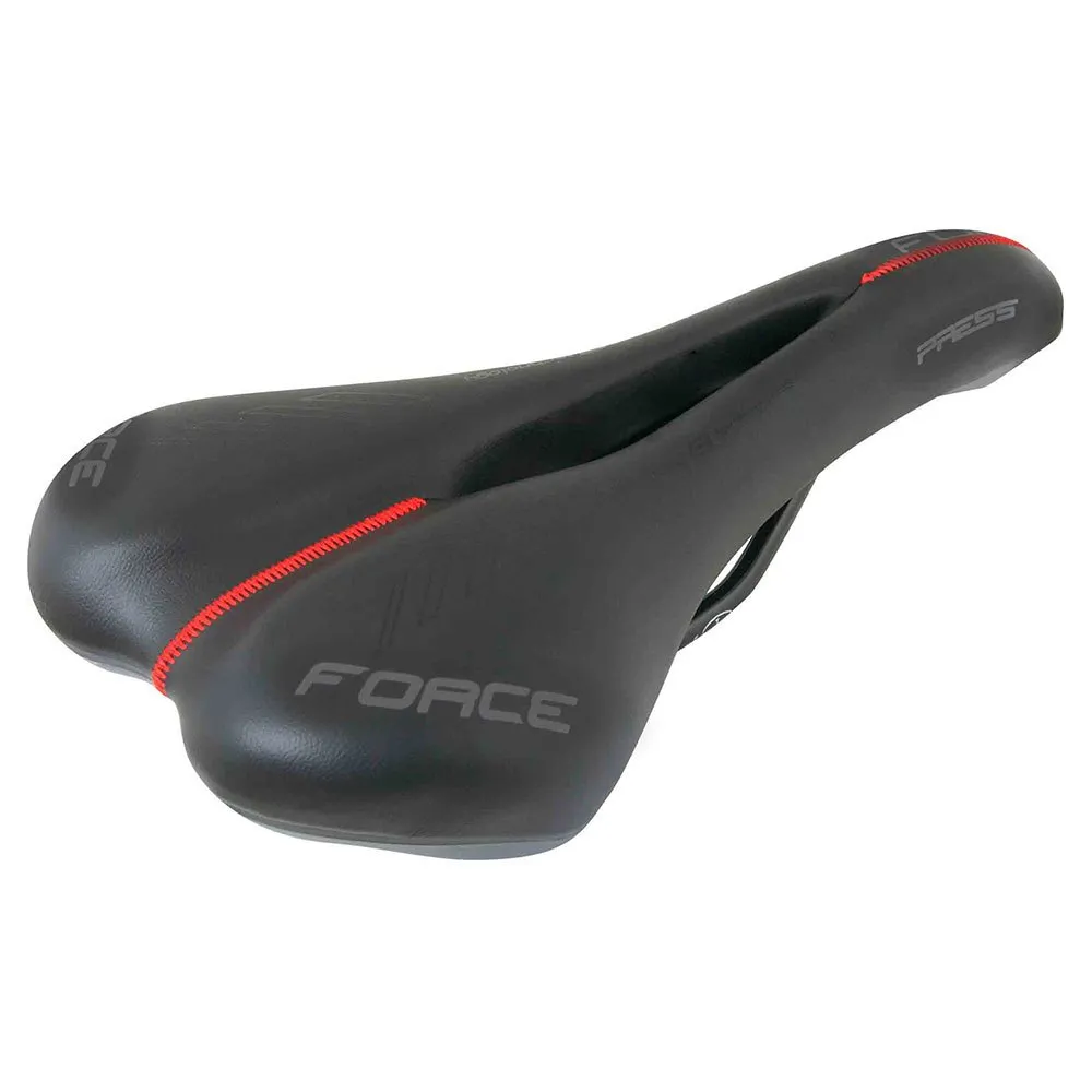 Force Press Cykelsadel, Black, 134mm