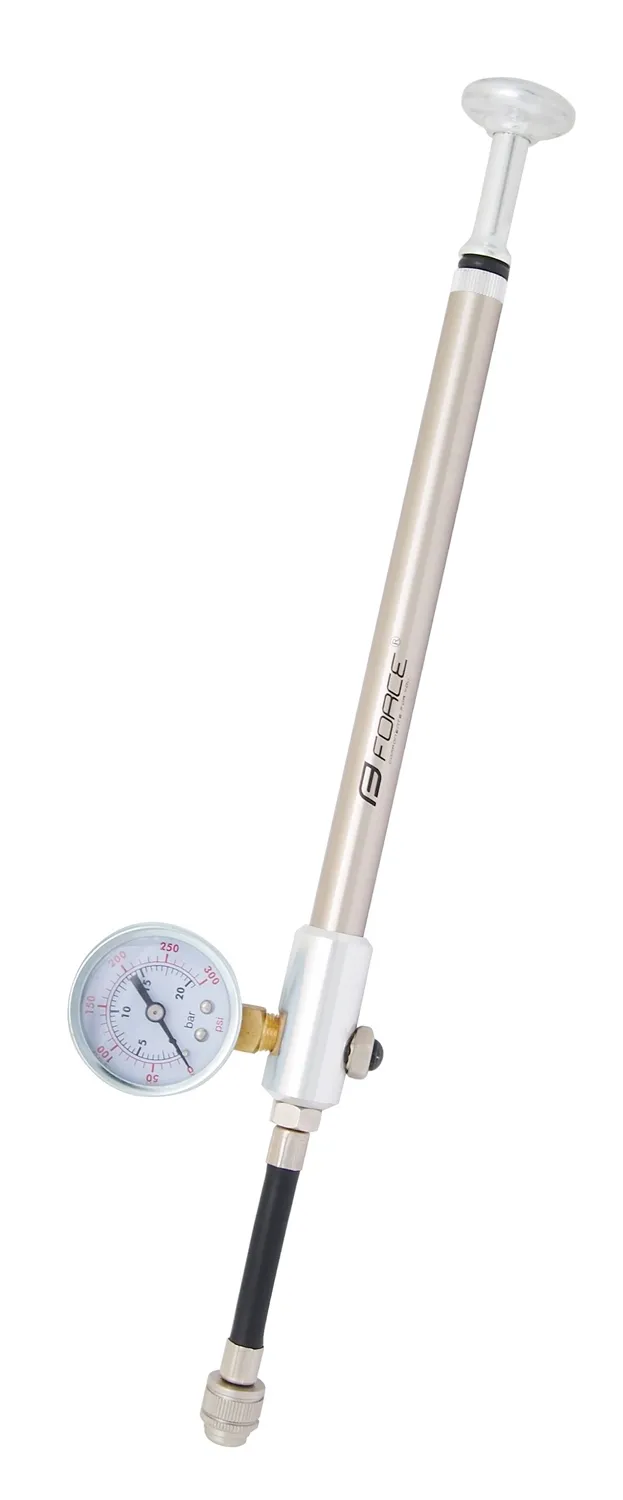 Force pump till luftfjädrad framgaffel, Silver, 300psi
