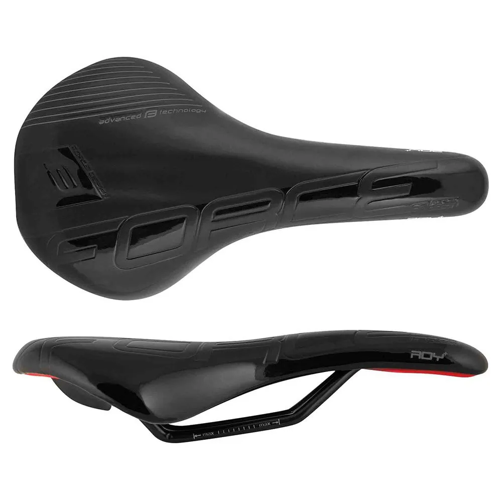 Force Sport Roy+ Cykelsadel, Black, 140mm