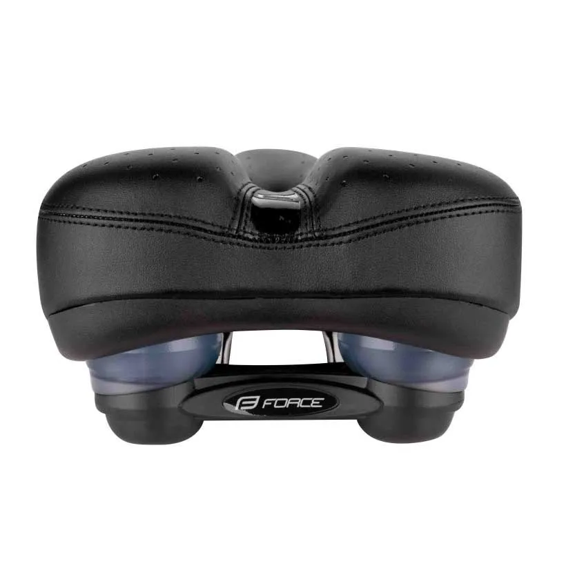 Force Tourist Elastomer Luna Cykelsadel, Black, 175mm