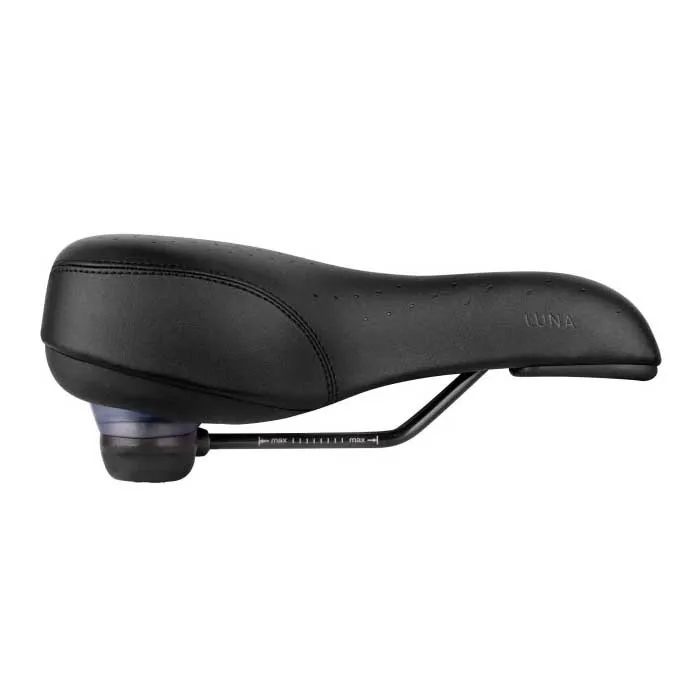 Force Tourist Elastomer Luna Cykelsadel, Black, 175mm