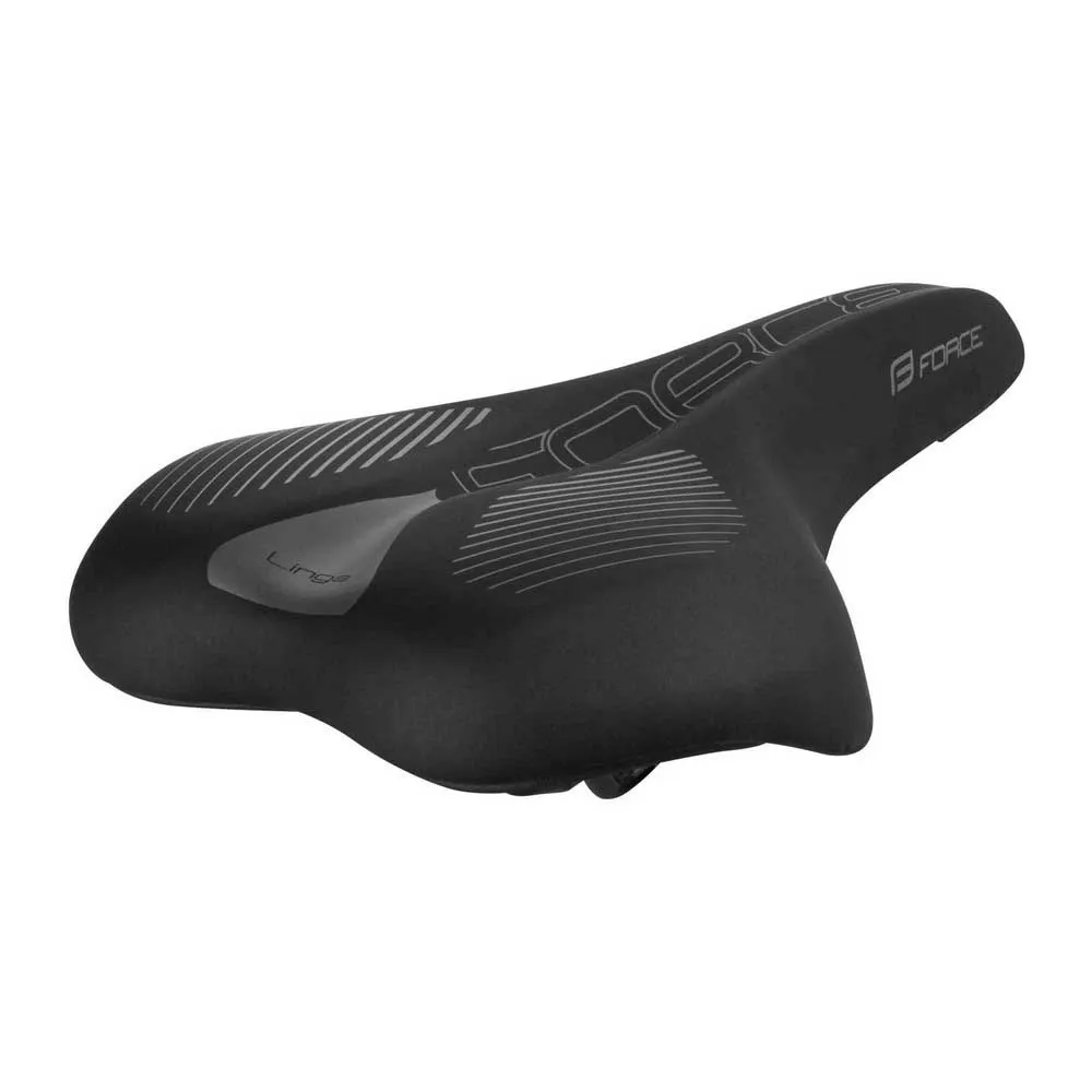 Force Tourist Linga 2 Cykelsadel, Black, 192mm