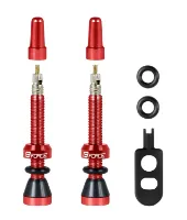 Force ventil set till tubeless röd Force ventil set till tubeless röd