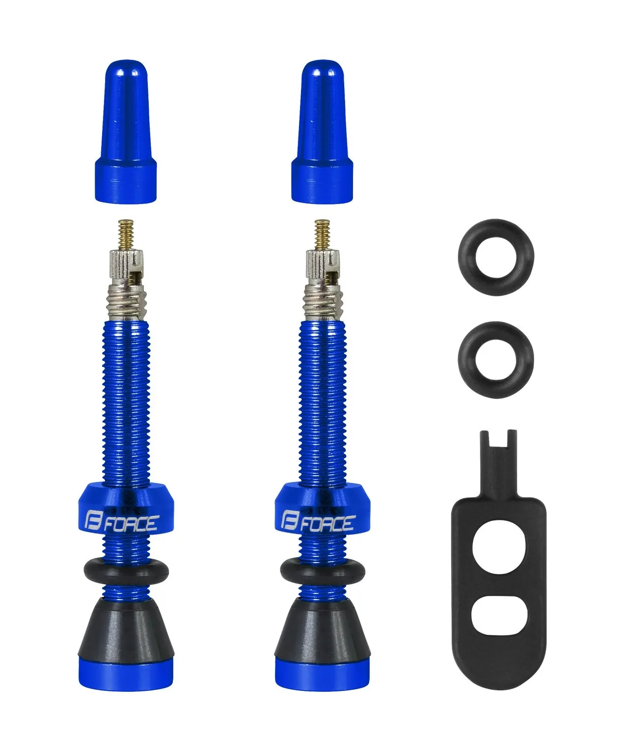 Force ventilset till tubeless blå