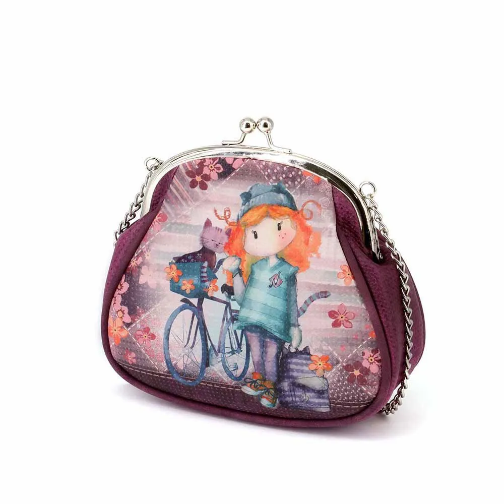 Forever Large Chain Retro Bicycle Axelväska, Red