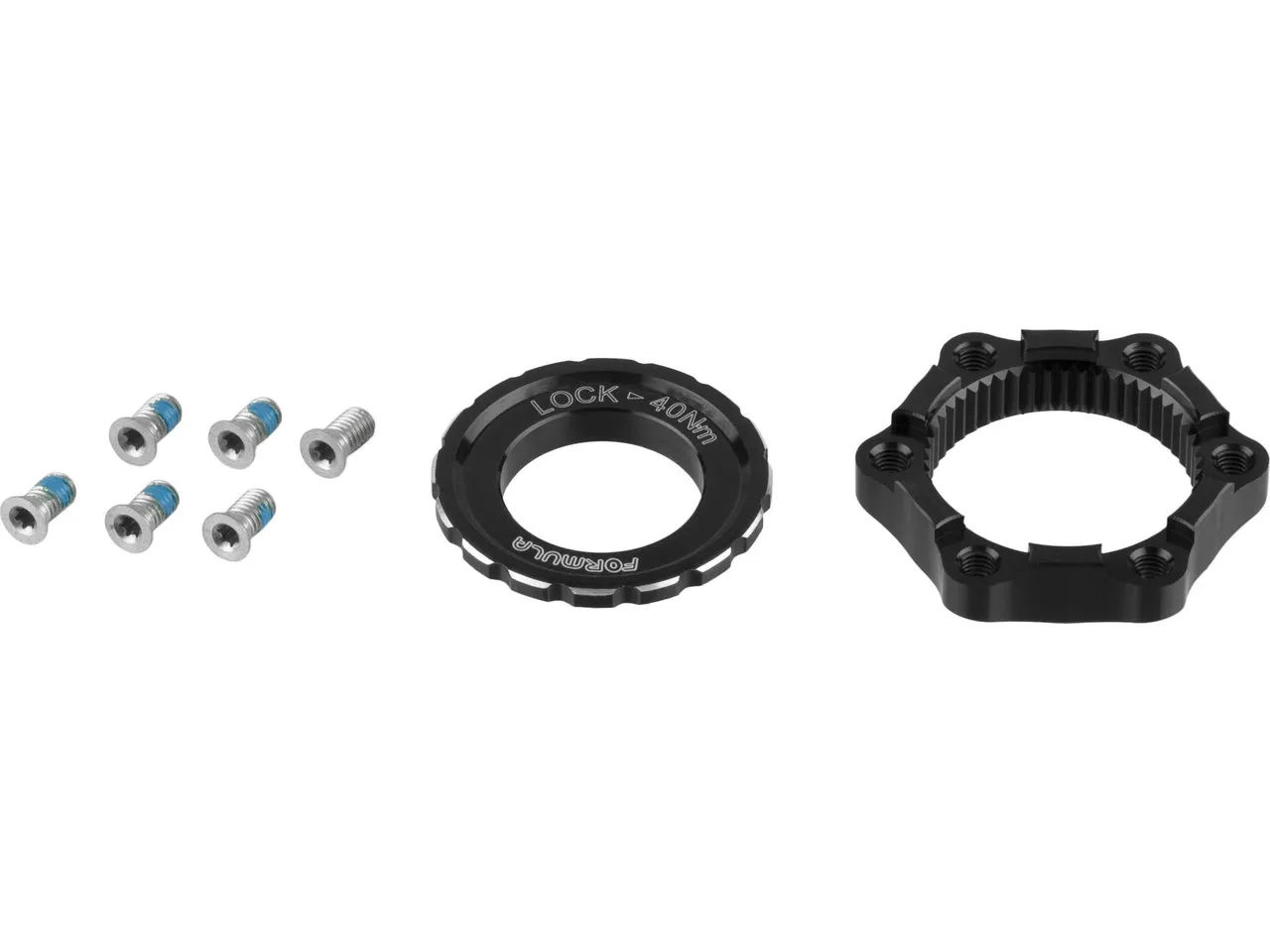 Formula Bremsscheibenadapter 6-Loch auf Center Lock, Black, One Size Formula Bremsscheibenadapter 6-Loch auf Center Lock, Black, One Size