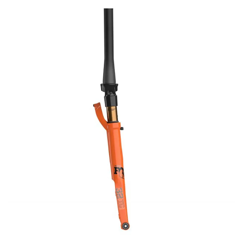 FOX 32 Ax Kashima Factory Series Fit4 3pos-adj 15x100 Mm 45 Offset Gravelgaffel, Orange, 28" - 700C, 40mm FOX 32 Ax Kashima Factory Series Fit4 3pos-adj 15x100 Mm 45 Offset Gravelgaffel, Orange, 28" - 700C, 40mm