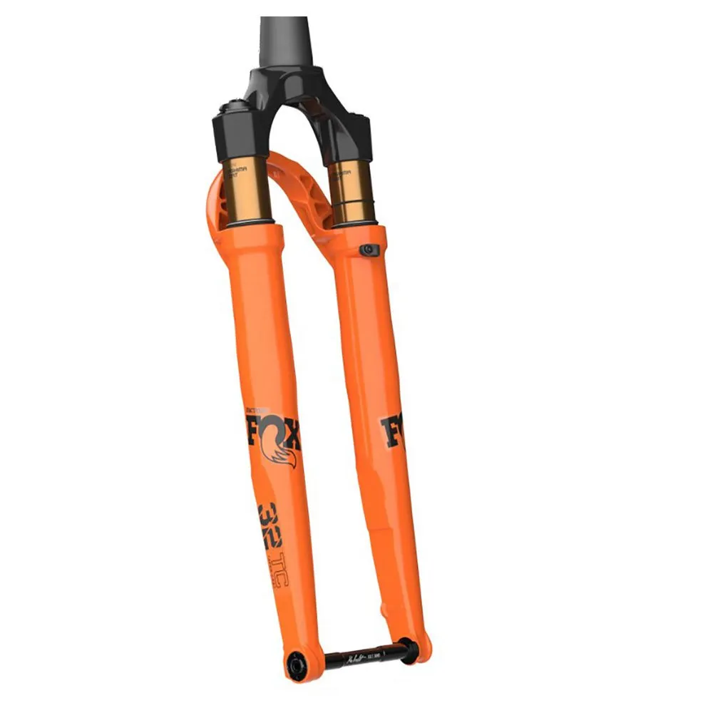FOX 32 Ax Kashima Factory Series Fit4 3pos-adj 15x100 Mm 45 Offset Gravelgaffel, Orange, 28" - 700C, 40mm FOX 32 Ax Kashima Factory Series Fit4 3pos-adj 15x100 Mm 45 Offset Gravelgaffel, Orange, 28" - 700C, 40mm