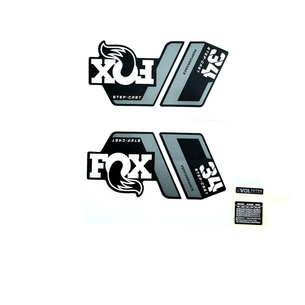 FOX 34 Sc P-s 2022 Klistermärkesset, Grey, One Size FOX 34 Sc P-s 2022 Klistermärkesset, Grey, One Size