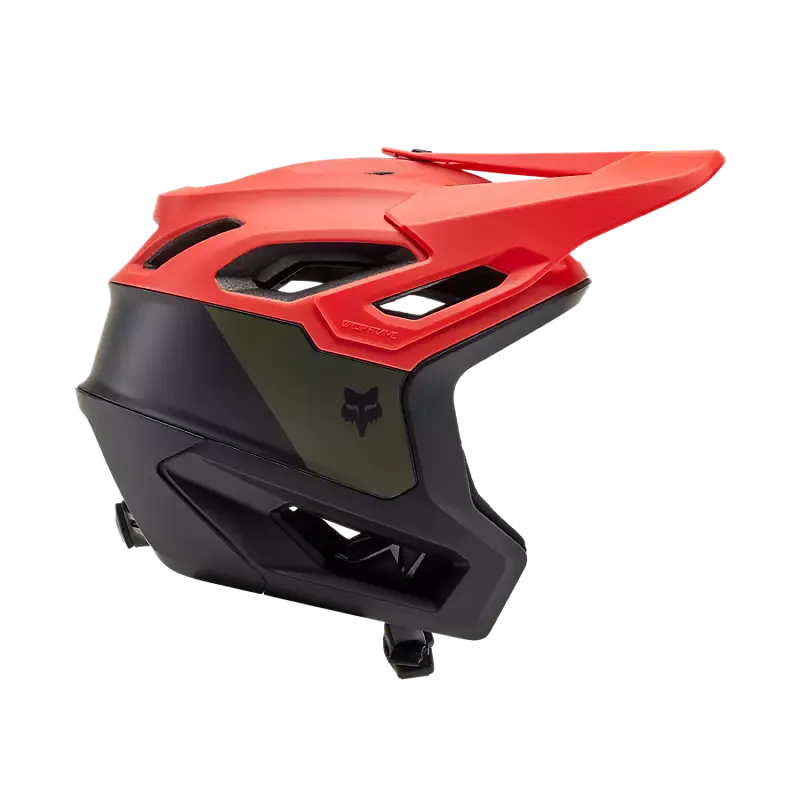 FOX Dropframe Pro Hjälm, Svart/Röd, Grön/Röd/Svart FOX Dropframe Pro Hjälm, Svart/Röd, Grön/Röd/Svart