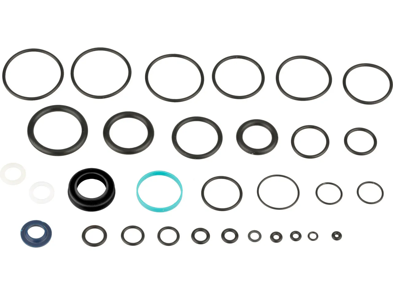 FOX Factory Damper Rebuild Dichtungskit für DHX2 Modell 2016 - 2020, Black, One Size