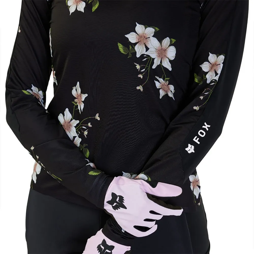 FOX Flexair Ascent Dogwood T-shirt Med Lång ärm, Black, XS