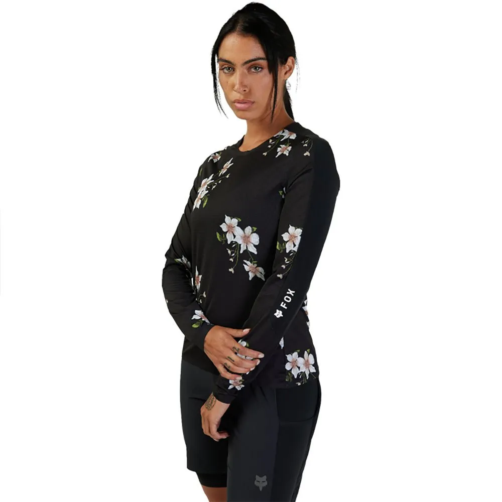 FOX Flexair Ascent Dogwood T-shirt Med Lång ärm, Black, XS