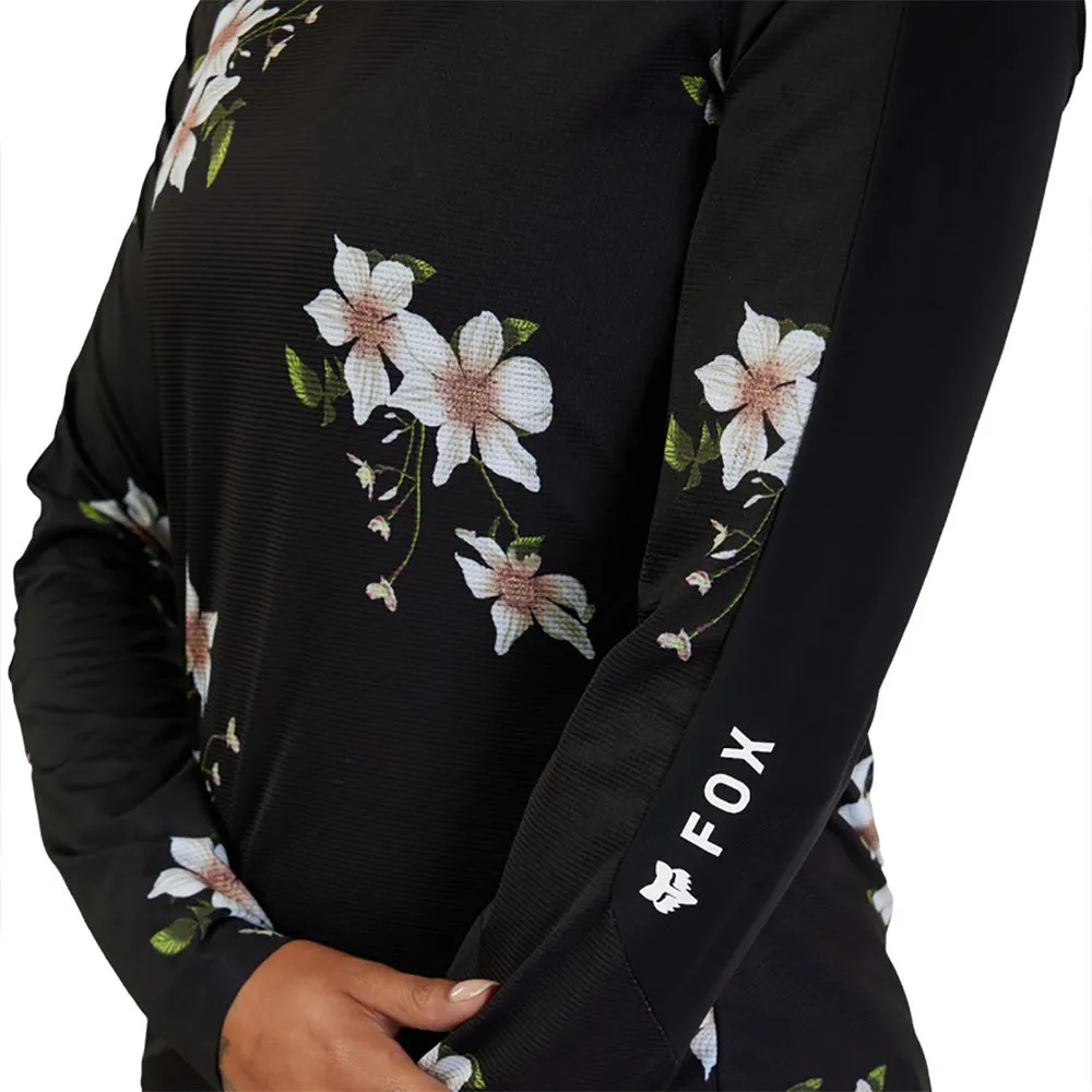 FOX Flexair Ascent Dogwood T-shirt Med Lång ärm, Black, XS