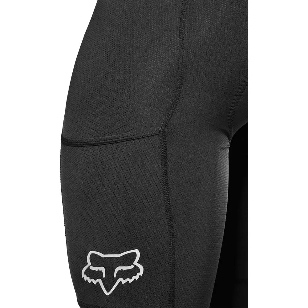 FOX Flexair Bib Shorts m, hängslen, inlägg med ficka. Dammodell - Svart