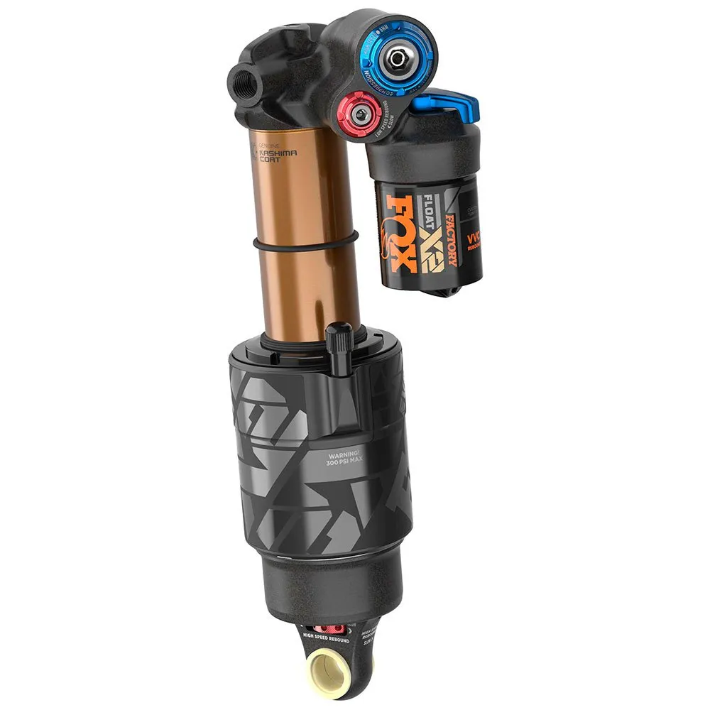 FOX Float X2 Kashima Factory Series 2pos-adj Trunnion Stötdämpare, Black, 55mm, 185mm