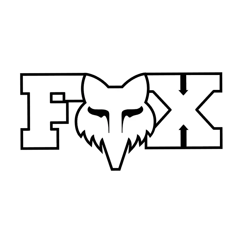 FOX Head Klistermärke 3"