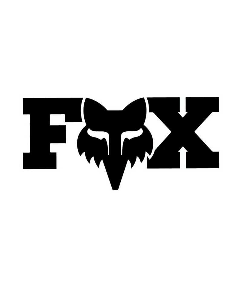 FOX Head Klistermärke 7"Svart/Vit, Vit/Svart