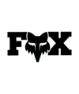 FOX Head Klistermärke 7"Svart/Vit, Vit/Svart