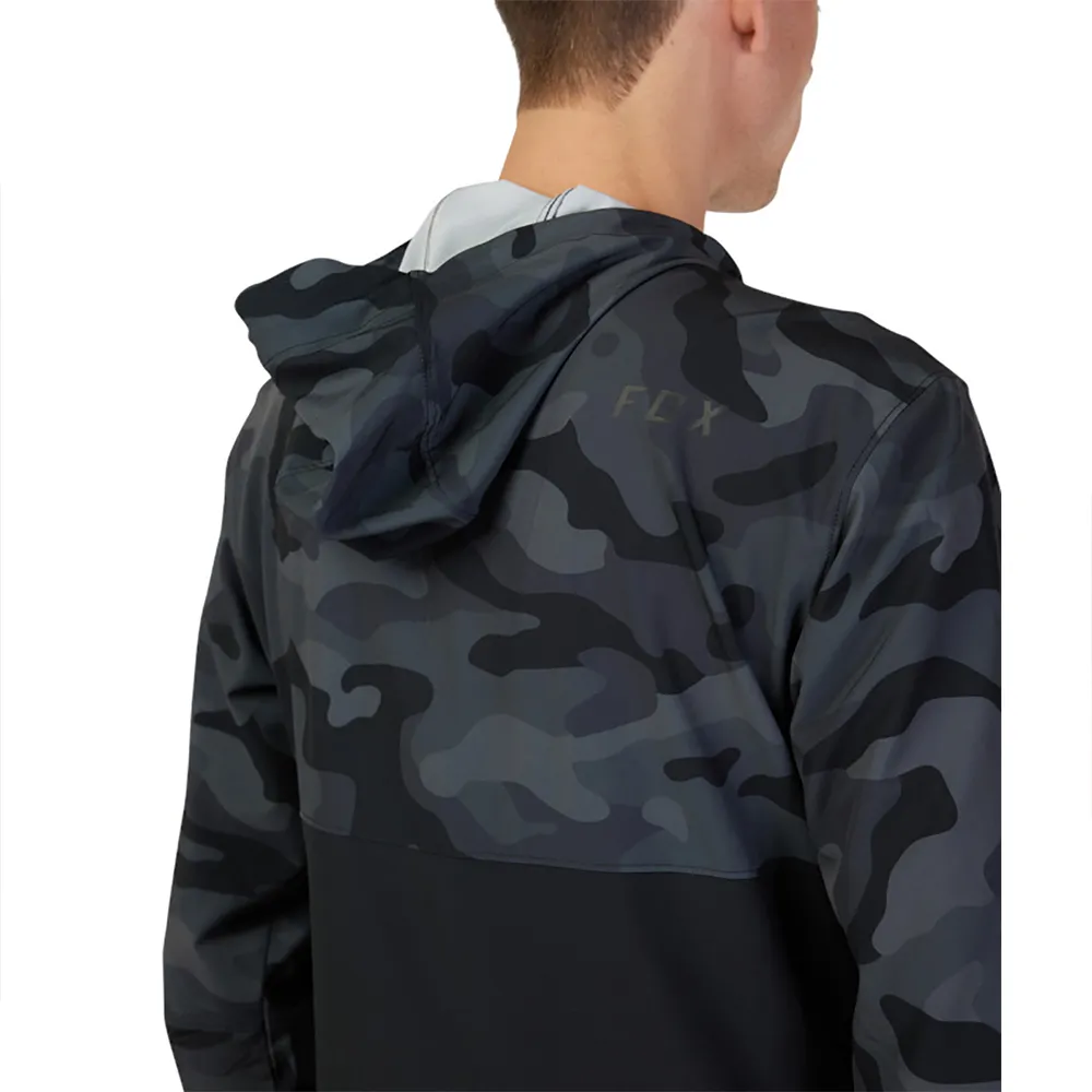 FOX Ranger Wind 31038 Huvtröja, Black camo, S