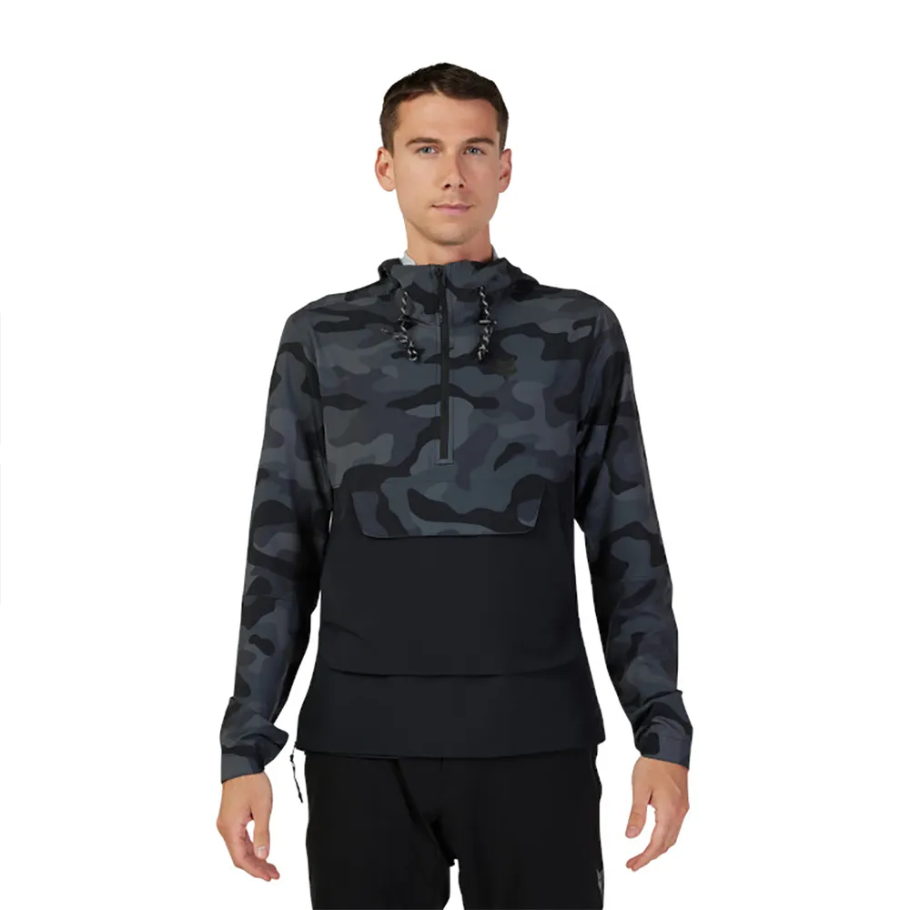 FOX Ranger Wind 31038 Huvtröja, Black camo, S