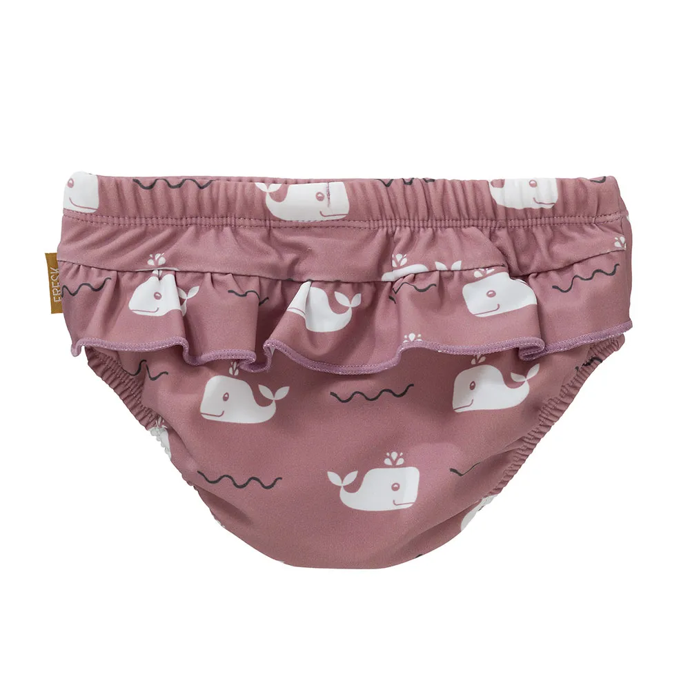 Fresk Baddräkt Med Valsbårdsblöja, Pink, 3-6MON