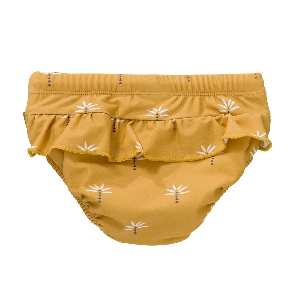 Fresk Blöja Med Palmruf Bikiniunderdel, Mustard, 6-12MON