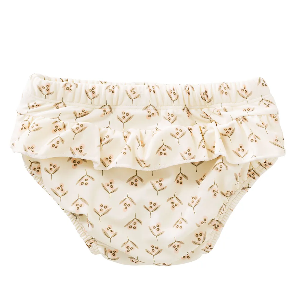 Fresk Olivgrön Bikiniunderdel Med Volanger, Multicolor, 3-6MON