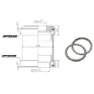 FSA 3 (e/e) Integrerat Styrlager, Black / silver, One Size