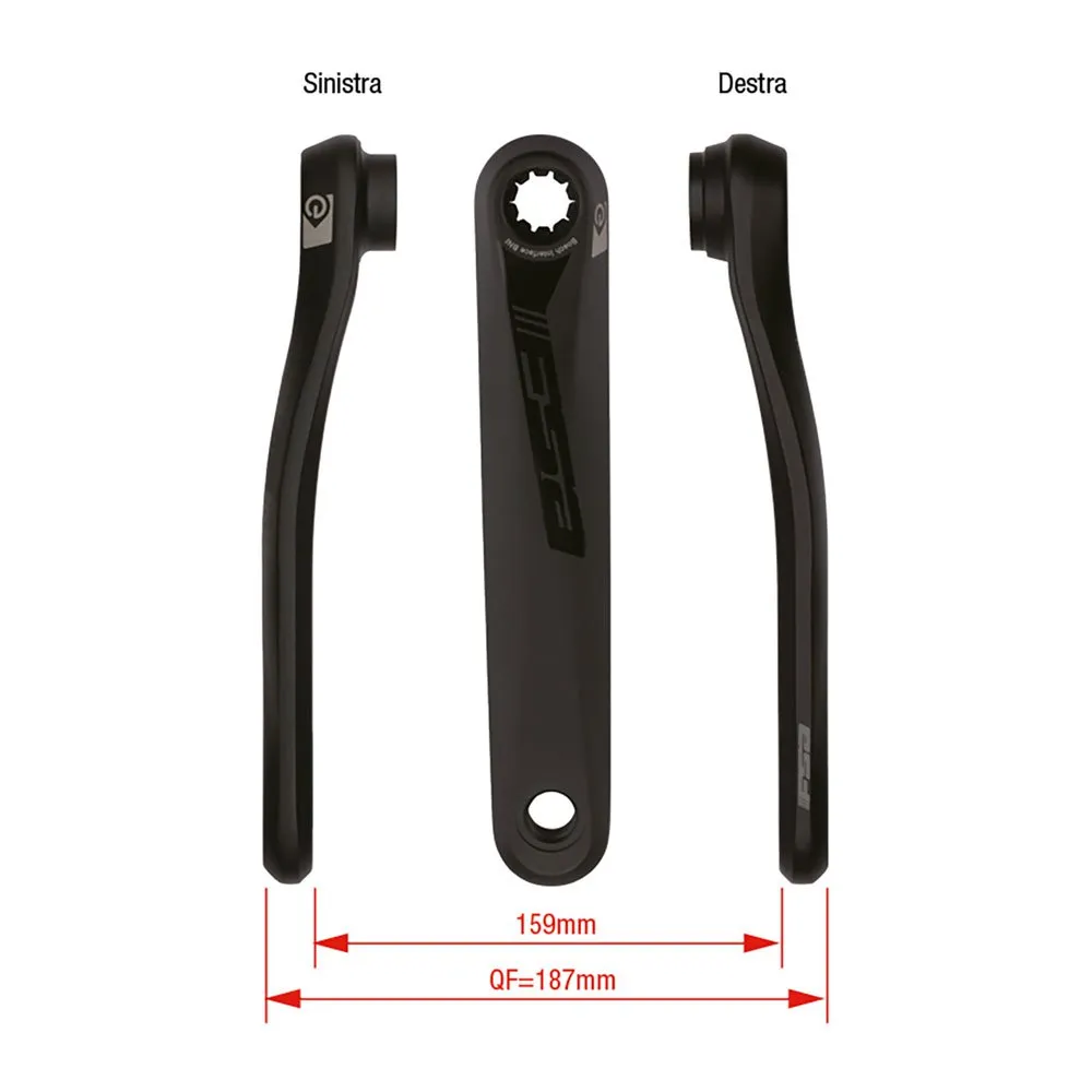 FSA Bosch Ck-602 Vevarm, Black, 172.5mm