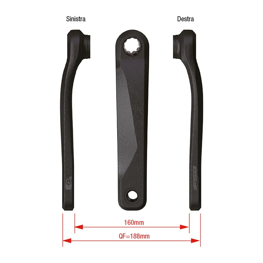 FSA E-bike Ck-220/is Vänster Vevarm, Black, 170mm
