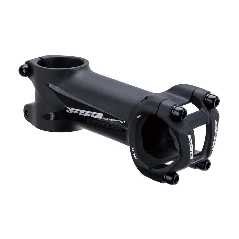 FSA Gossamer Pro 31.8 Mm Cykelstyrstam, Black, 60mm, 6º