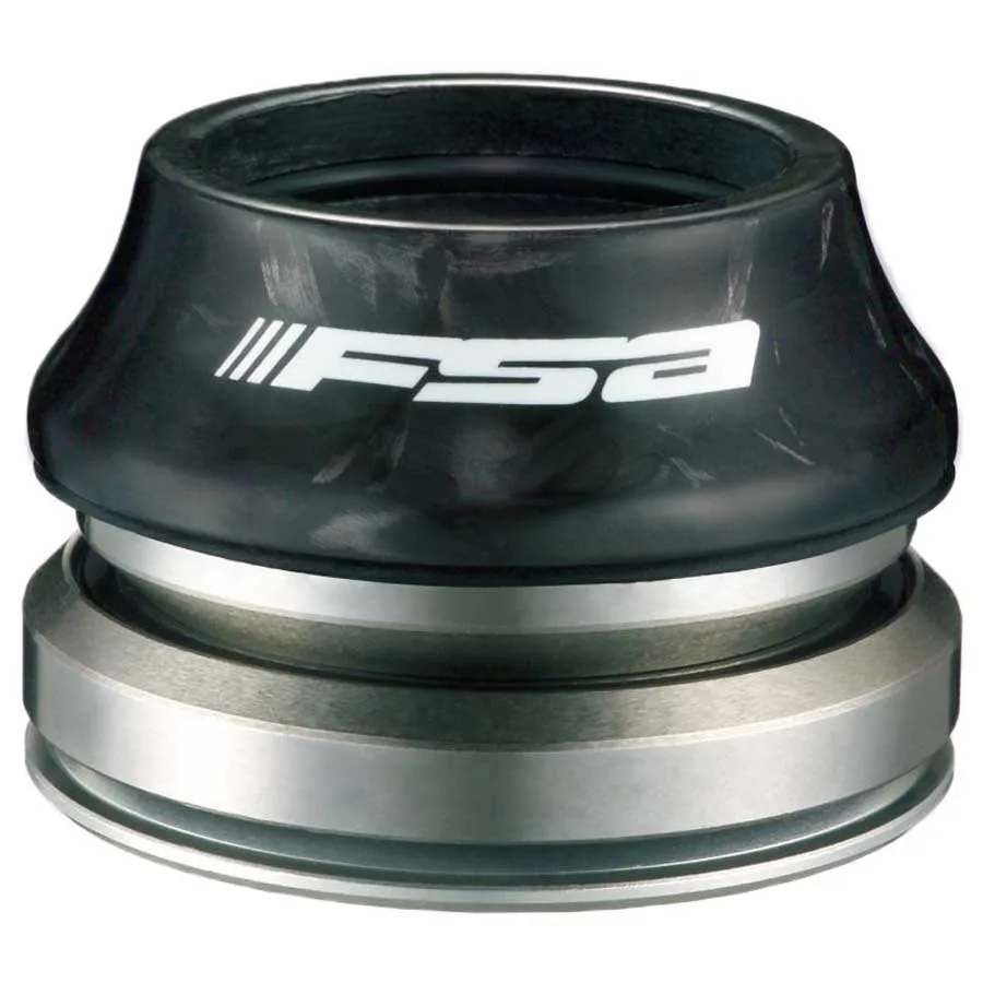 FSA N.44e/cf Carbon Styrsystem, Black, 1 1/8-1 1/4" / 15mm