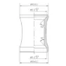 FSA No.23/cc Integrerat Styrlager, Black / silver, One Size