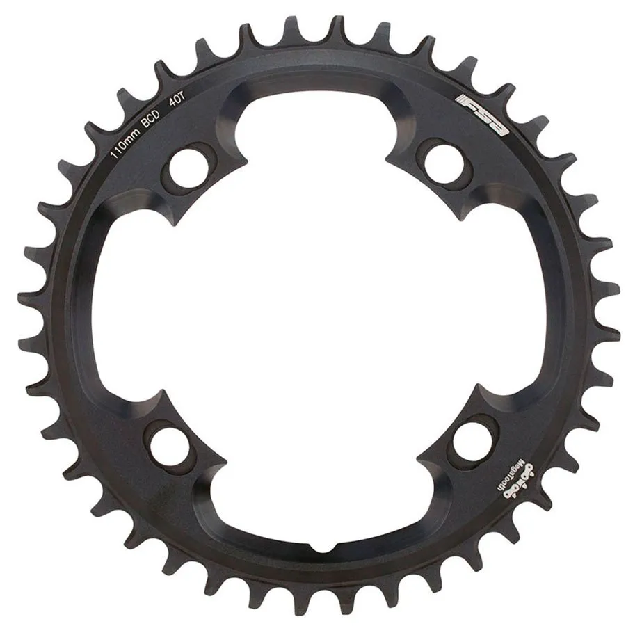 FSA Road Sl-k Abs 110 Bcd Kedjehjul, Silver / black, 52t FSA Road Sl-k Abs 110 Bcd Kedjehjul, Silver / black, 52t