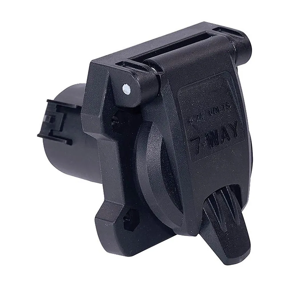 Fultyme Rv 7-polig Rund Sidokontakt För Bil Från 2014, Black, One Size