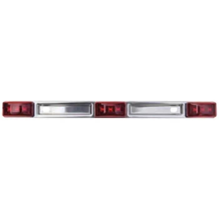 Fultyme Rv Identifieringslist Led-lampa, Grey / red, 36.19 x 3.01 x 3.33cm