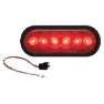 Fultyme Rv Infälld Oval Tät Led-baklykta, Red, 152.4mm