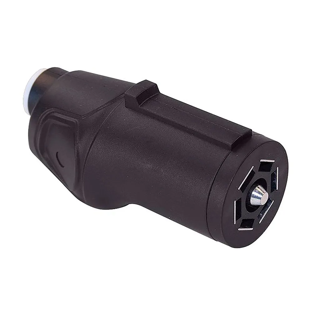 Fultyme Rv Ultra Hd 7-polig Rund Släpvagnskontakt, Black, One Size