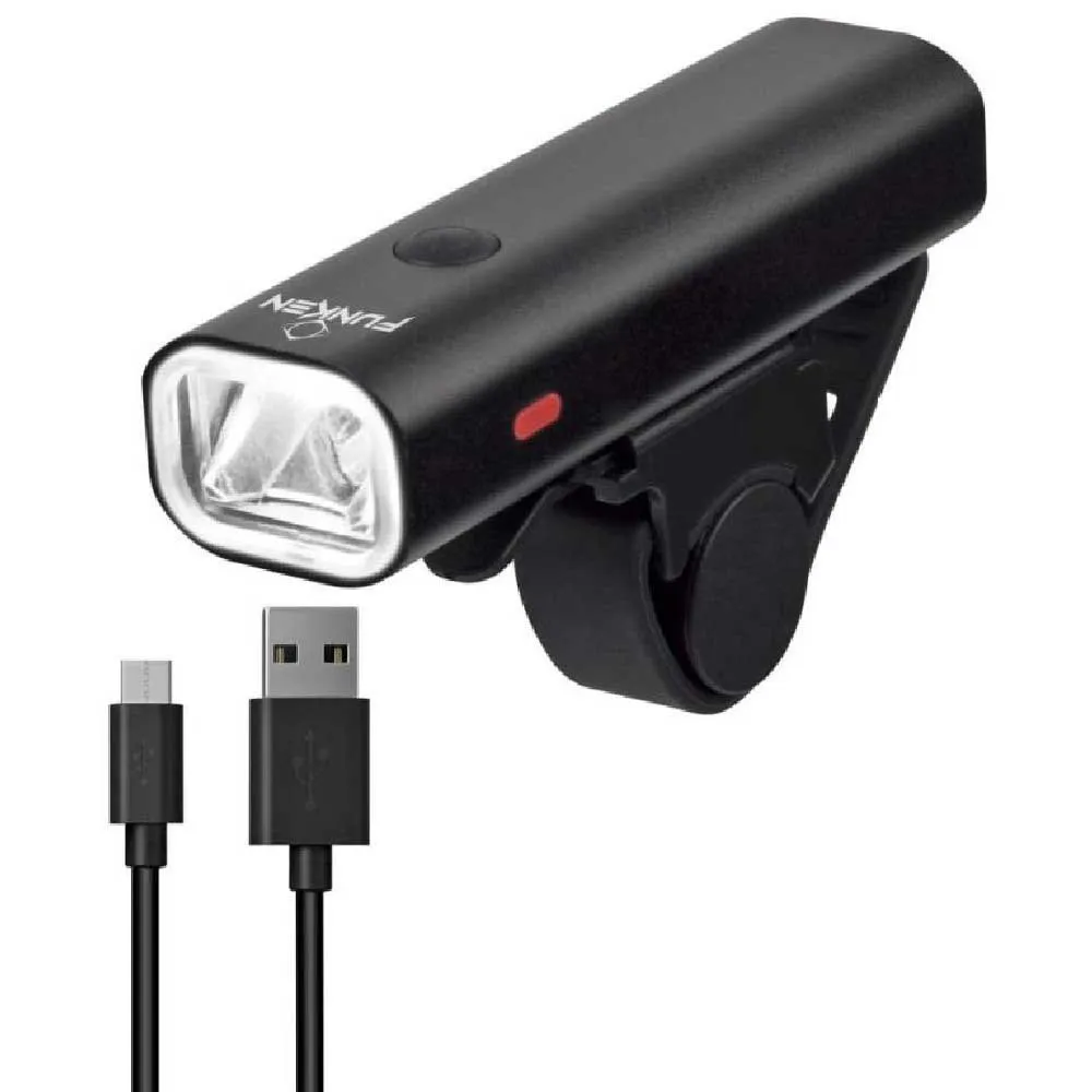 Funken 2000-500mah Cykellampset, Black, 400-50 Lumens Funken 2000-500mah Cykellampset, Black, 400-50 Lumens