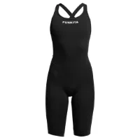 Funkita Fast Legs Still Black öppen Ryggtävlingsbaddräkt female Funkita Fast Legs Still Black öppen Ryggtävlingsbaddräkt female