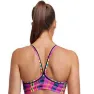 Funkita Happy Highlander Bikinitopp female, Geometric pink / yellow, AUS 10