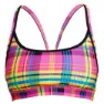 Funkita Happy Highlander Bikinitopp female, Geometric pink / yellow, AUS 10