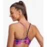 Funkita Happy Highlander Bikinitopp female, Geometric pink / yellow, AUS 10